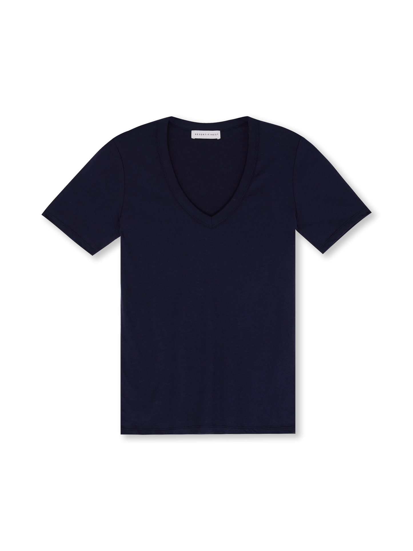 V-neck T-shirt | navy