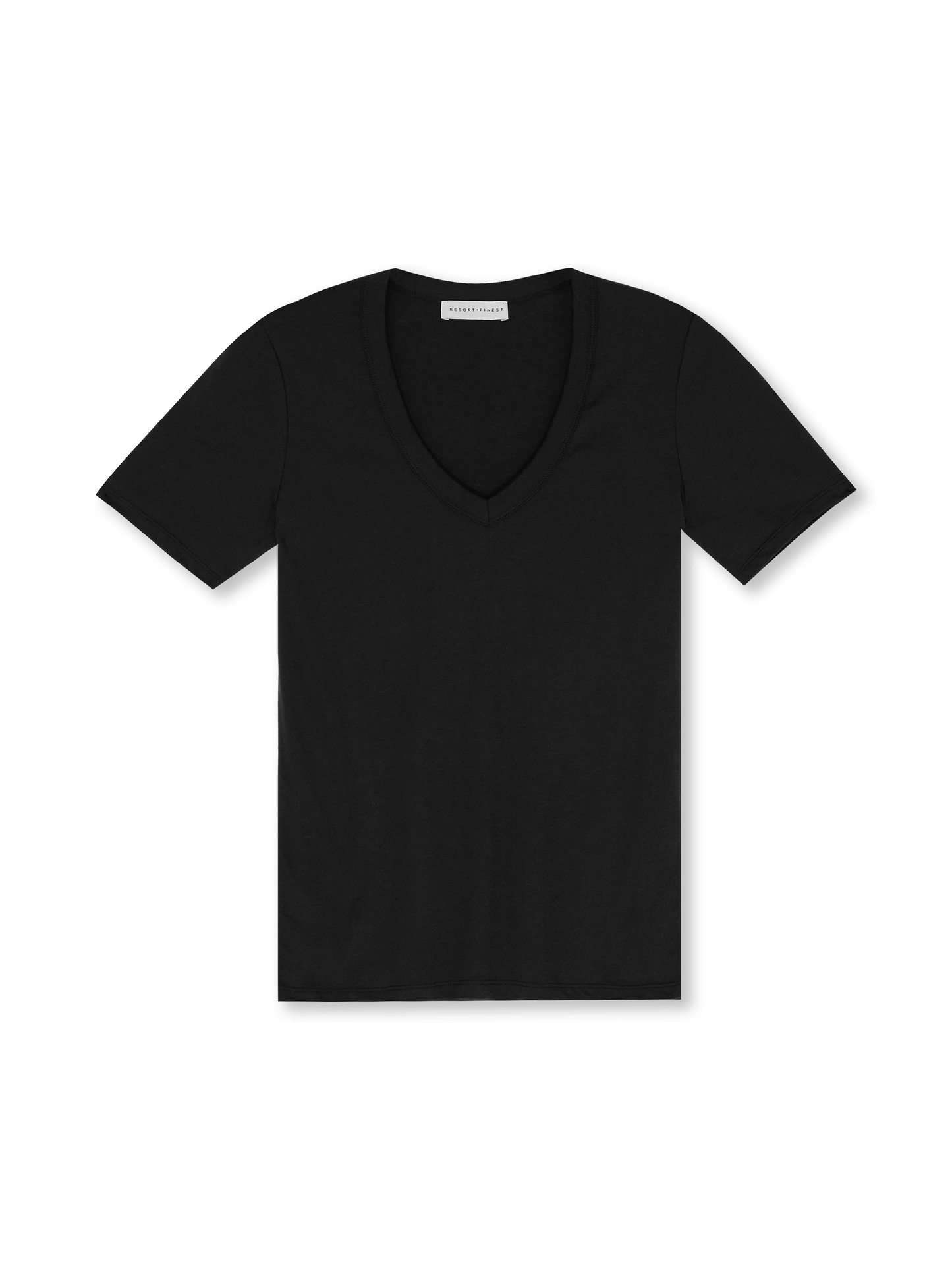 V-neck T-shirt | black