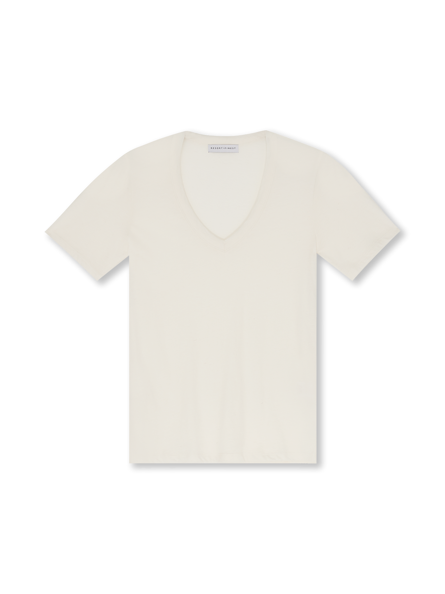 V-neck T-shirt | ecru