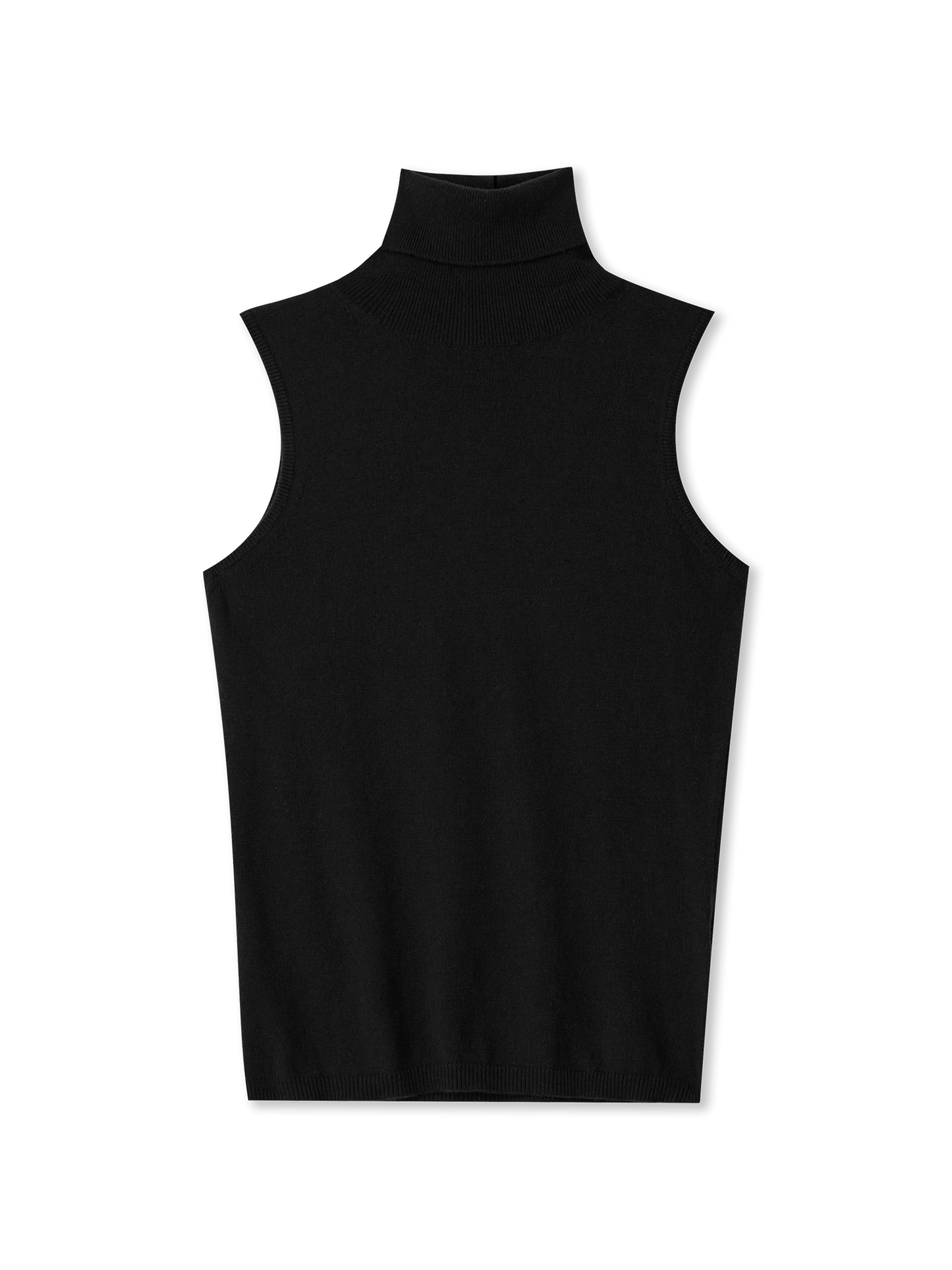 Sleeveless Turtleneck | black