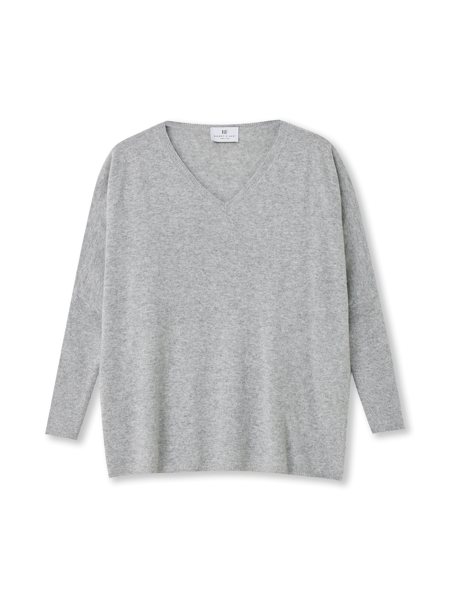 V-neck Cape Sweater | grey