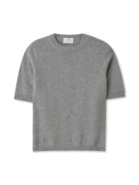 Knitted Tee | Cashmere | grey