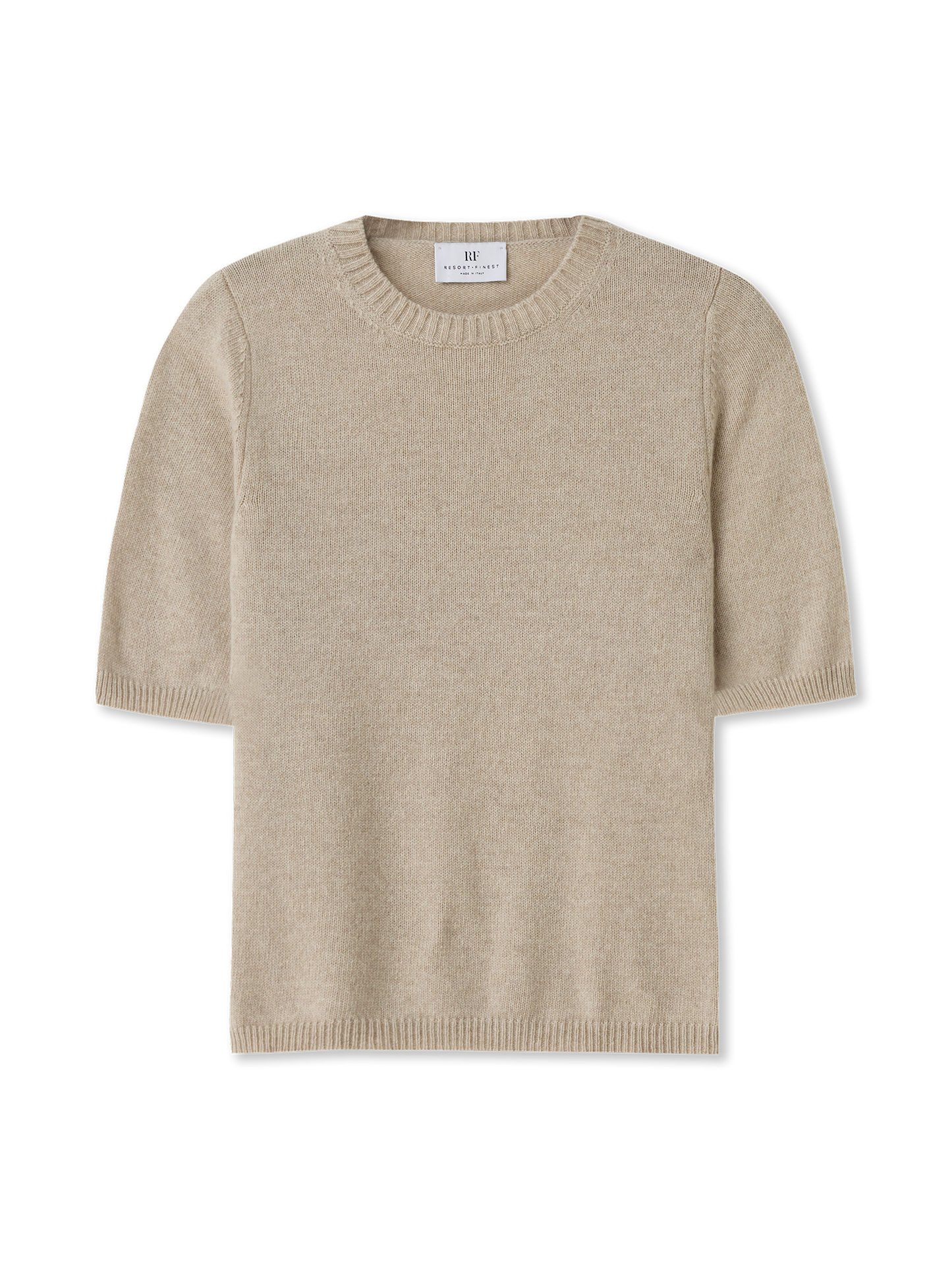 Knitted Tee | Cashmere | beige