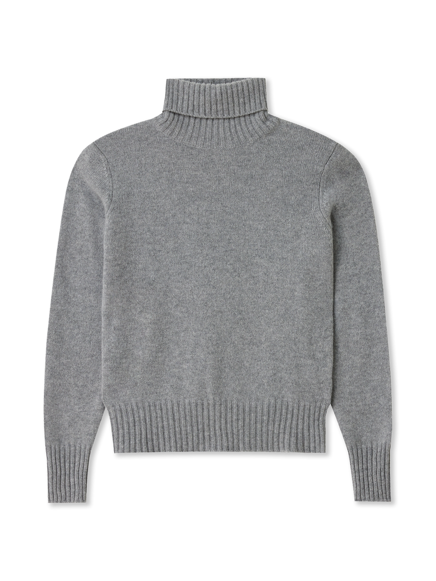 Turtle Neck Sweater | 100% Cashmere | grey
